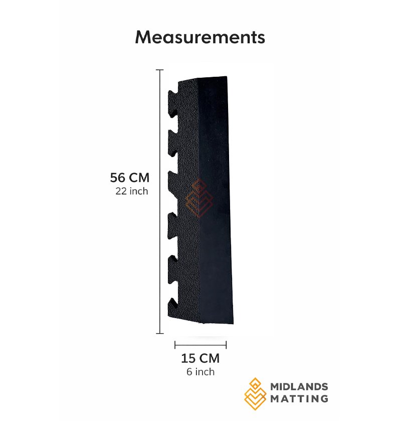 6 x 4 ft 17 mm gym mat joing edge 56 cm x 15 cm